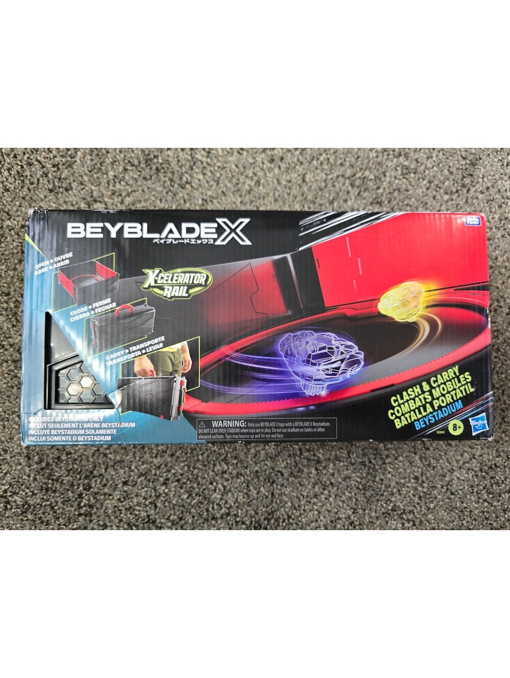 Beyblade X Clasher & Carry BeyStadium Portable Battle Set Arena Hasbro Toy